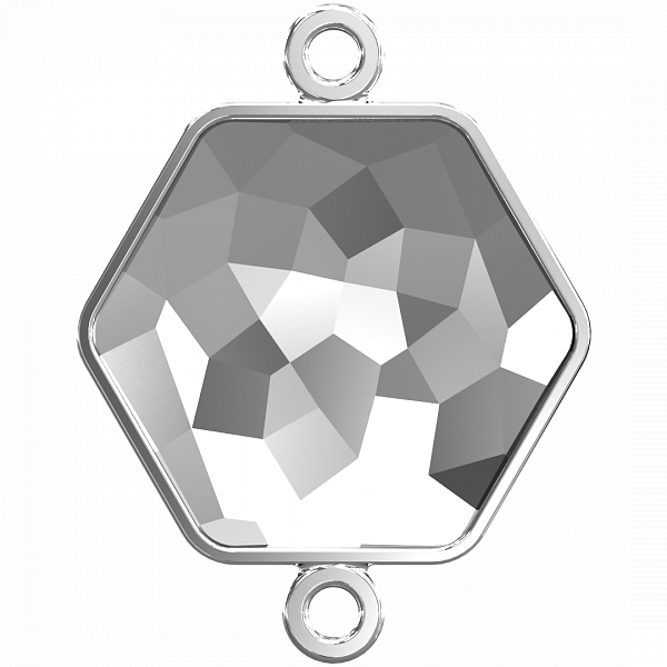 4683/J 10,0x11,2 mm Rhodium Plating (с двумя ушками)