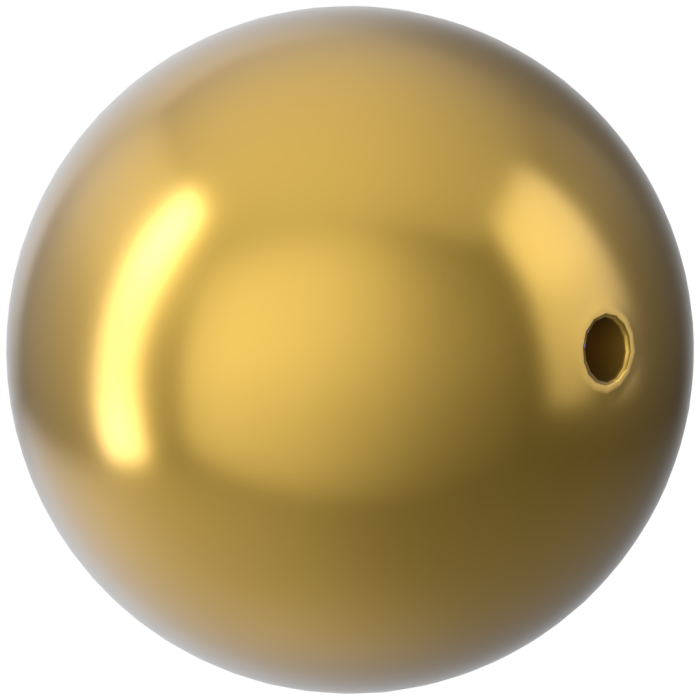 Жемчужины 5810 5 mm Crystal Royal Gold Pearl