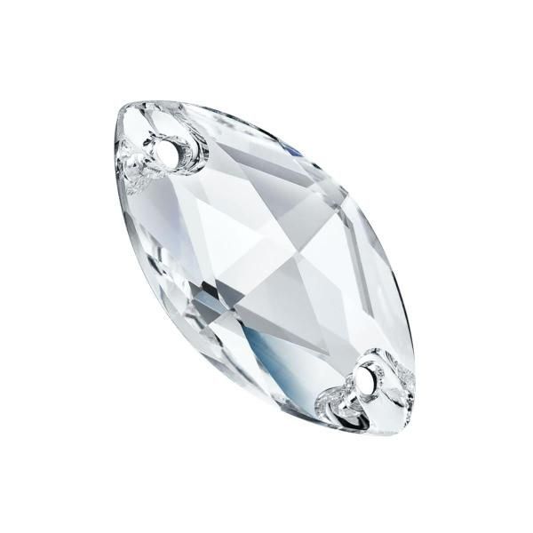 Navette 2H 12x6 mm Crystal